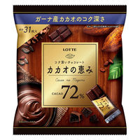 チョコレート菓子 カカオの恵み７２％　シェアパック　124g 1セット（1個×3）