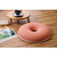 ファミリー・ライフ もちっと円座低反発クッション コーラル a3220720 1個