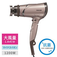 ヘアドライヤー マイナスイオン 大風量 速乾 1200W 折りたたみ ブロンズ TD430B-N/E テスコム 1個（直送品）