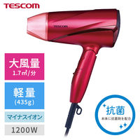 ヘアドライヤー マイナスイオン 大風量 速乾 軽量 1200W 折りたたみ ピンク TD330B-P/E テスコム 1個（直送品）