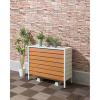 SANKA アルミ室外機カバー ルーバー大型 ホワイト ASC-LLWH 1台（直送品）