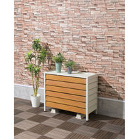 SANKA アルミ室外機カバー ルーバー標準 ホワイト ASC-LRWH 1台（直送品）