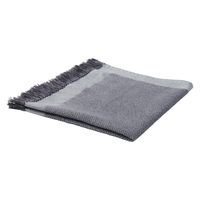 無印良品 インド綿 マルチクロス フリンジ チャコールグレー 約50×50cm 1セット（1枚×2） 良品計画