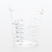 無印良品 耐熱ガラス メジャーカップ 大さじ 小さじ計量メモリ付き 100mL 約直径7×高さ7.5cm 良品計画