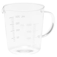 無印良品 耐熱ガラス メジャーカップ 200mL 約直径8×高さ9cm 1セット（1個×6） 良品計画