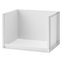 無印良品 再生ポリプロピレン入り 収納ラック 大 ホワイトグレー 約幅37×奥行26×高さ26cm 1セット（1個×4） 良品計画