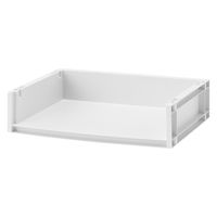 無印良品 再生ポリプロピレン入り 収納ラック 小 ホワイトグレー 約幅37×奥行26×高さ9cm 1セット（1個×6） 良品計画