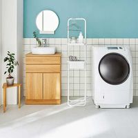 【アウトレット】平安伸銅工業 ランドリーラック 2段 収納 マットホワイト 1台