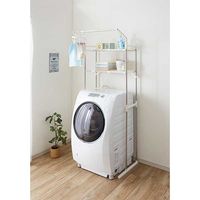 【アウトレット】平安伸銅工業 ランドリーラック 伸縮 ハンガー付き 幅61-93cm ステンレス 1台