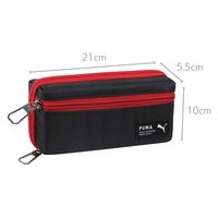 クツワ PUMA(プーマ) プリザーブホルダー ペンケース ブラック PM505BK 1セット(3個)（直送品）