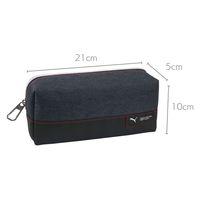 クツワ PUMA(プーマ) ステッチスクエア ペンケース ブラック PM509BK 1セット(3個)（直送品）