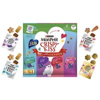 （バラエティパック）モンプチ クリスピーキッス 4種のチキン＆お魚 312g（6g×52袋）1袋 大容量 ネスレ日本 猫用 おやつ