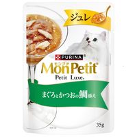 モンプチ プチリュクス ジュレ まぐろとかつおの鯛添え 35g 6袋 ネスレ日本 キャットフード 猫用 パウチ