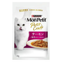 モンプチ プチクラフト サーモン 海老入りソース仕立て 40g 6袋 ネスレ日本 キャットフード 猫用 パウチ