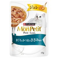 モンプチ プチリュクス ジュレ まぐろとかつおのささみ添え 35g 6袋 ネスレ日本 キャットフード 猫用 パウチ