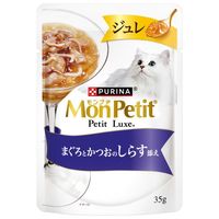 モンプチ プチリュクス ジュレ まぐろとかつおのしらす添え 35g 6袋 ネスレ日本 キャットフード 猫用 パウチ