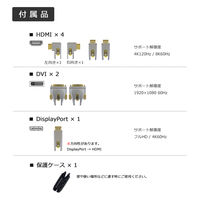 Vodaview マルチコネクター 光ファイバーケーブル5.0m（HDMI・DP・DVI） 1本