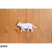 旭電機化成 ねこの安心扉ロック ホワイト ABA-40WH 1個 65-2756-11（直送品）