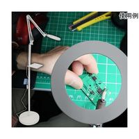 サンコー USBで使えるLEDライト付ロングスタンドルーペ C-LRS21W 1個 65-6880-81（直送品）