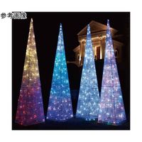 アズワン LEDビッグクリスタルツリー 屋外使用可 ホワイト 65-8117-33 1セット（直送品）