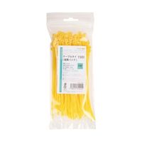 紺屋商事 結束バンド ケーブルタイ 黄 150×幅3.6mm 100本入 1281190 1パック(100本) 65-9613-34（直送品）
