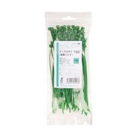 紺屋商事 結束バンド ケーブルタイ 緑 150×幅3.6mm 100本入 1281180 1パック(100本) 65-9613-38（直送品）