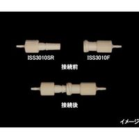 アイシス PEEKロックリング回転式オスルアーコネクター 軟質チューブ内径1.0mm用 ISS3010SR 1個 67-3075-27（直送品）