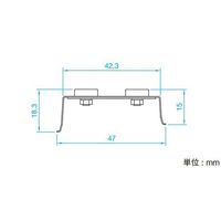チノー 取付ホルダ データロガー 温湿度センサモデル用 MZ21 1個 67-4916-79（直送品）