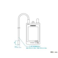 チノー MZseries リアルタイム無線ロガー データロガー サーミスタ外付けモデル 5m MZ-T01-5 1個 67-4916-87（直送品）