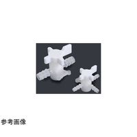 アイシス PVDF 2方ストップコック 軟質チューブ内径10mm 67-5202-03 1個（直送品）
