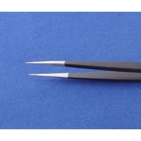 アズワン 精密ピンセット 防錆皮膜 140mm 67-5231-87 1本（直送品）