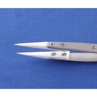 アズワン セラミックチップ付ピンセット 130mm 67-5232-41 1本（直送品）