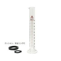 アズワン メスシリンダー100mL(硬化ガラス)JCSS校正証明書付 6-231-06-24 1個（直送品）