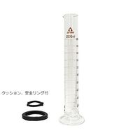 アズワン メスシリンダー200mL(硬化ガラス)JCSS校正証明書付 6-231-07-24 1個（直送品）