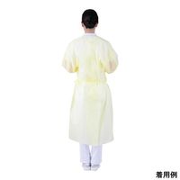 アズワン アイソレーションガウン イエロー 10枚×10袋入 8-624-51 1箱(100枚)（直送品）