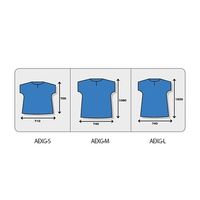 AITEX 検査用ガウン かぶり 濃紺 L 小袋(10枚入) AEXG-L-1 1箱(10枚) 61-4404-89（直送品）