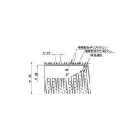 東拓工業 TACエコライン耐熱耐油 φ25 カット 20m(切売) 22168-025 1巻 64-3921-68（直送品）