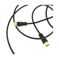 ホーリック 極細アンテナケーブル 1m ブラック 両側ネジ式コネクタ AC10-478BK 1本 65-1793-01（直送品）