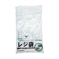 紺屋商事 レジ袋乳白 東60西50号350(500)×600 ケース販売(100枚×10袋入り) 723160 1ケース(1000枚)（直送品）