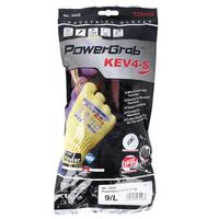 東和コーポレーション 耐切創手袋 PowerGrab KEV4ーS L 1袋(12双入) 344S-L 1袋(12双) 67-8771-19（直送品）
