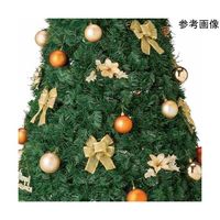 アズワン 片付け簡単!折りたたみクリスマスツリー ゴールド 高さ175×幅80cm 67-8936-49 1本（直送品）