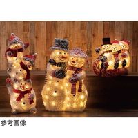 アズワン 【クリスマス飾り】LEDファブリック スノーマンフレンズ 置物 105cm 67-8942-92 1個（直送品）