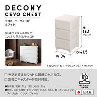 JEJアステージ　デコニーシーヴォ3段　ホワイト　　1台