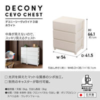 JEJアステージ　デコニーシーヴォワイド3段　ホワイト　　1台