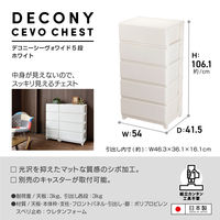 JEJアステージ　デコニーシーヴォワイド5段　ホワイト　　1台