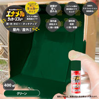 カンペハピオ エナメルラッカスプレー グリーン 400ML 687644092400 1本（直送品）