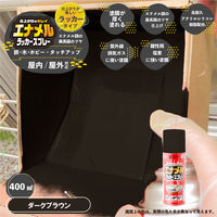 カンペハピオ エナメルラッカスプレー ダークブラウン 400ML 687644112400 1本（直送品）