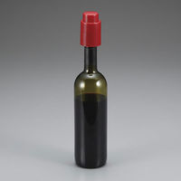 貝印 ワイン バキュームポンプ ボトルストッパー ミニ レッド DH8223 1個