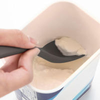 貝印 調理スプーン 18cm シリコーン製 食洗機対応 グレー DH8100 1個