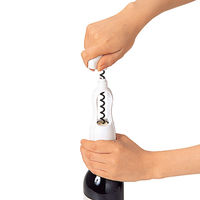 貝印 ワインオープナー コルク抜き 栓抜き まわすと抜ける ホワイト DH8217 1個